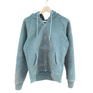 Flint and Tinder 10 Year Hoodie Zip Up Sweatshirt Green XS Made in USA